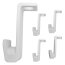 5 pieces Clothes hanger Doppler space-saving miracle space-saving hook universal size white