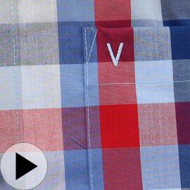 MARVELIS Hemd MODERN FIT Block Karo Halbarm