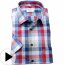 MARVELIS Hemd MODERN FIT Block Karo Halbarm