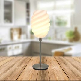 Moderne Nachhaltige Tischlampe "Cream"...