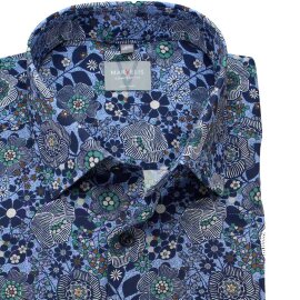 MARVELIS Hemd COMFORT FIT modischer Druck langarm