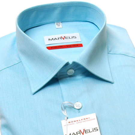 MARVELIS chemise pour homme MODERN FIT Chambray à manches longue (4704-64-85e)