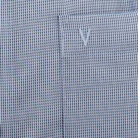 MARVELIS Hemd MODERN FIT diamant Jacquard structure langarm