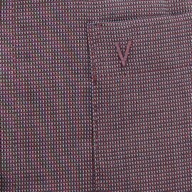 MARVELIS Hemd MODERN FIT diamant Jacquard structure langarm