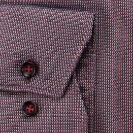 MARVELIS Hemd MODERN FIT diamant Jacquard structure langarm