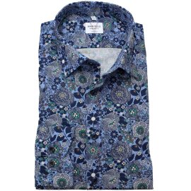 MARVELIS Hemd MODERN FIT modischer Druck langarm