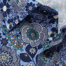 MARVELIS Hemd MODERN FIT modischer Druck langarm