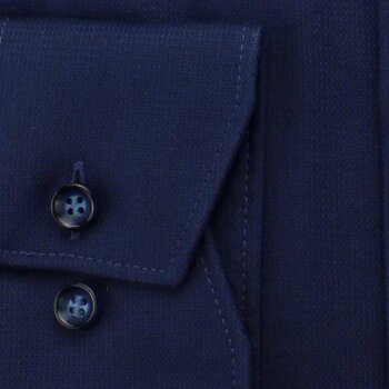 MARVELIS Hemd MODERN FIT diamant Jacquard structure langarm