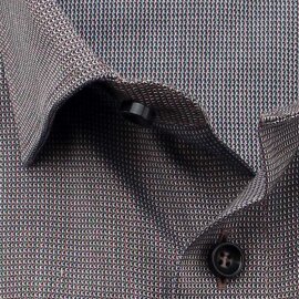 MARVELIS Hemd MODERN FIT diamant Jacquard structure langarm