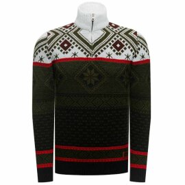 Rusty Neal Norweger Pullover Khaki