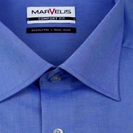 Marvelis Chambray camisa para hombres mangas largas (7959-64-13) 42