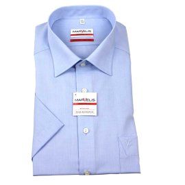 MARVELIS Men´s Shirt MODERN FIT chambray short sleeve