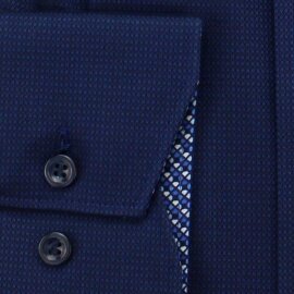 MARVELIS Hemd MODERN FIT uni langarm kontrast
