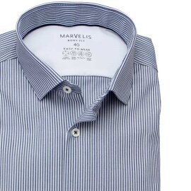 MARVELIS Hemd BODY FIT EASY TO WEAR langarm