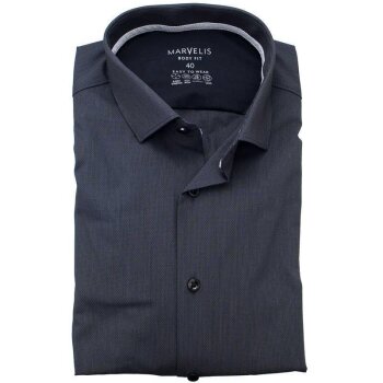 MARVELIS Hemd BODY FIT EASY TO WEAR langarm