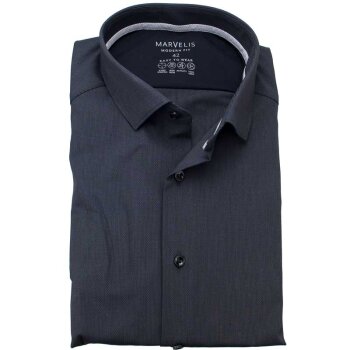 MARVELIS Hemd MODERN FIT EASY TO WEAR langarm