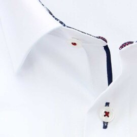 MARVELIS Hemd MODERN FIT uni langarm kontrast