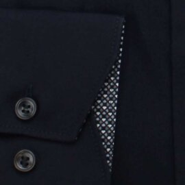 MARVELIS Hemd MODERN FIT uni langarm kontrast