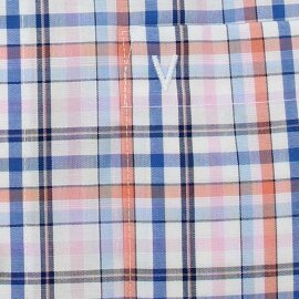 MARVELIS Hemd MODERN FIT fondkaro halbarm