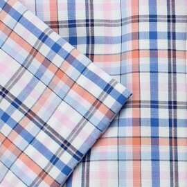 MARVELIS Hemd MODERN FIT fondkaro halbarm