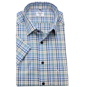MARVELIS MODERN FIT a cuadro camisa para hombres mangas cortas