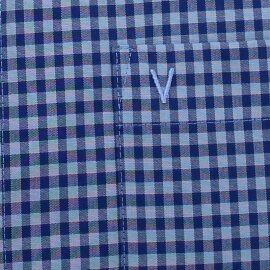 MARVELIS Hemd MODERN FIT MAXI karo halbarm