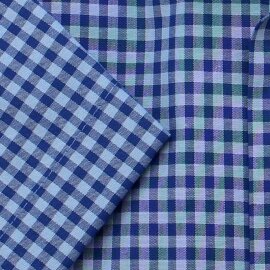 MARVELIS Hemd MODERN FIT MAXI karo halbarm
