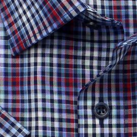 MARVELIS Hemd MODERN FIT MAXI karo halbarm