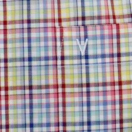 MARVELIS chemise pour homme MODERN FIT carreau à manches courtes