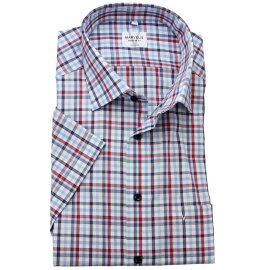 MARVELIS Hemd MODERN FIT MAXI karo halbarm