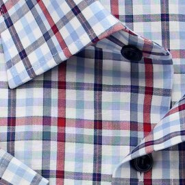 MARVELIS chemise pour homme MODERN FIT carreau à manches courtes