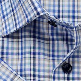 MARVELIS chemise pour homme MODERN FIT carreau à manches courtes
