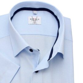 MARVELIS Hemd MODERN FIT fil a fil halbarm