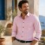 MARVELIS COMFORT FIT Fil a Fil camisa para hombres mangas cortas