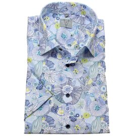 MARVELIS Men`s Shirt COMFORT FIT fashionable print short sleeve