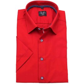 MARVELIS chemise pour homme BODY FIT uni à manches courtes