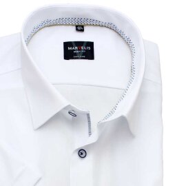 MARVELIS chemise pour homme BODY FIT uni à manches courtes