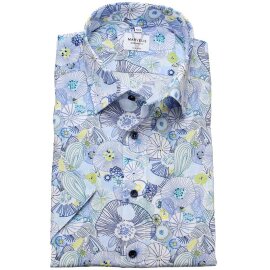 MARVELIS Hemd MODERN FIT modischer Druck halbarm
