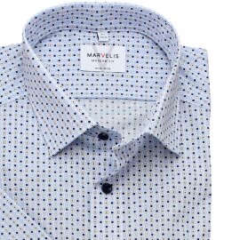 MARVELIS chemise pour homme MODERN FIT print à manches courtes