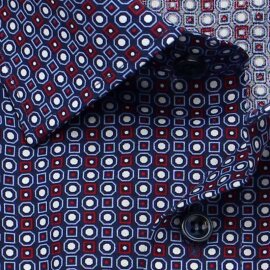 MARVELIS Hemd MODERN FIT modischer Druck halbarm