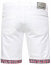 Pantalones cortos Rusty Neal, vaqueros blancos para hombre, bermudas, estampado de cuadros, algodón elástico