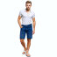 Rusty Neal Denim Shorts Mens Jeans Shorts in Blue