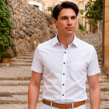 MARVELIS COMFORT FIT uni camisa para hombres mangas cortas
