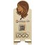 Google Review Stand Hairdresser – Wooden Display with QR Code & NFC for Salons