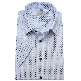 MARVELIS Hemd COMFORT FIT modischer statement Druck halbarm