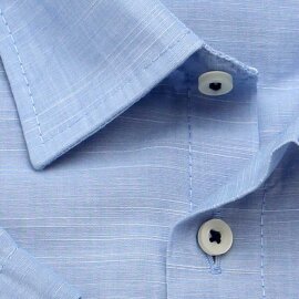 MARVELIS Chambray camisa para hombres CASUAL mangas cortas