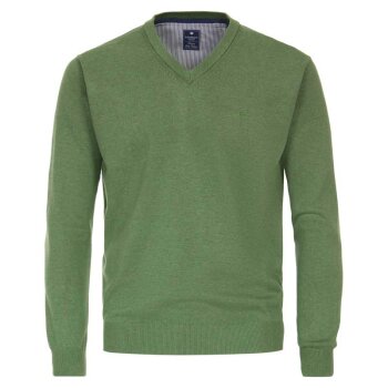 Herren Pullover, V-Ausschnitt, Marke REDMOND, 100% reine Baumwolle