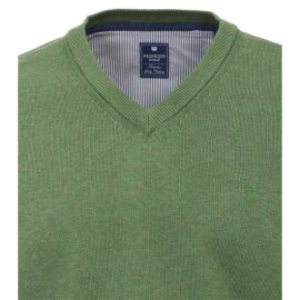 Herren Pullover, V-Ausschnitt, Marke REDMOND, 100% reine Baumwolle