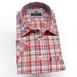 Dornbusch chemise pour homme SLIM FIT carreau à manches courtes (011451-45)