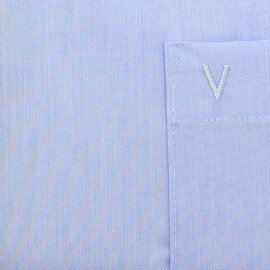 MARVELIS Hemd COMFORT FIT uni langarm mit Kontrast